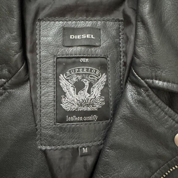Diesel L-Beck-EMB “Wild Spirit” 100% Goat Leather Size M!! - Picture 4 of 9